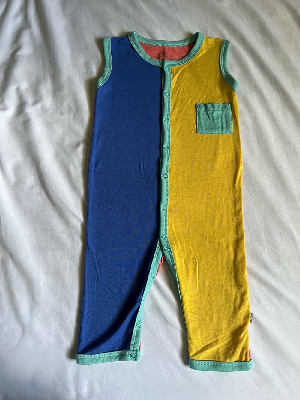 Kyte BABY Colour Block Sleeveless Romper